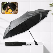 2 Fold Manual Umbrella – Wind, Sun & Rainproof with Steel Shaft & Wrist Strap