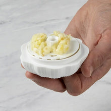 Garlic Press Sharpener Device – Portable Manual Ginger, Chili & Garlic Crusher, Masher, Chopper & Grinder for Kitchen Use