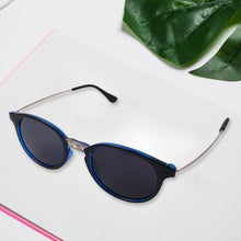 Round Blue Sunglasses