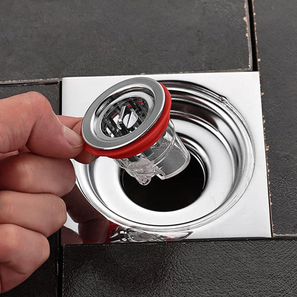 Plastic Odour Proof Floor Drain Sink Drain for Toilet Bathroom Kitchen (1 Pc)