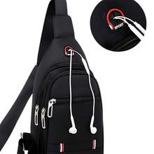 Multipurpose Crossbody Chest Bag for with USB Charging Port