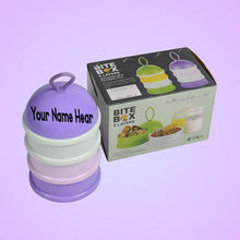 Customized 3 Layer Cute Portable Baby Food Milk Powder Storage Box Bottle Container Milk Powder Baby Food Container Bowl (Mix Color)