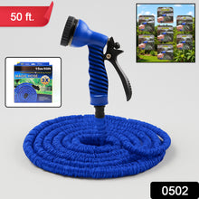 502 -50 Ft Expandable Hose Pipe Nozzle For Garden Wash Car Bike With Spray Gun
