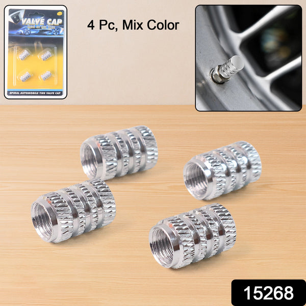 Tire Valve Stem Caps Fit for Genesis Cars. Air Valve Caps Suit for Most Car Truck SUV Wheel Accessories 4pcs Silver.